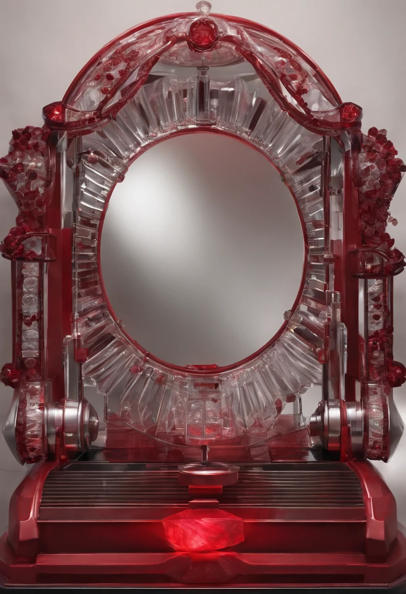 red crystal machine filled with blood