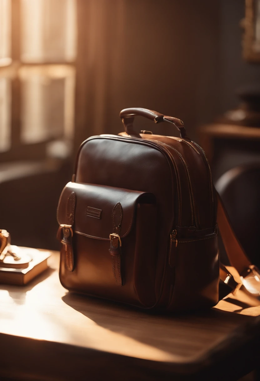 （Cute school bag），delicated，high-class，Place on the table for a presentation，4K