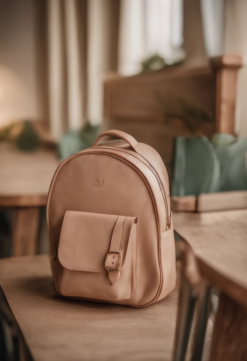 (Cute children's school bag),delicated,high-class,Place on the table for a presentation,4K