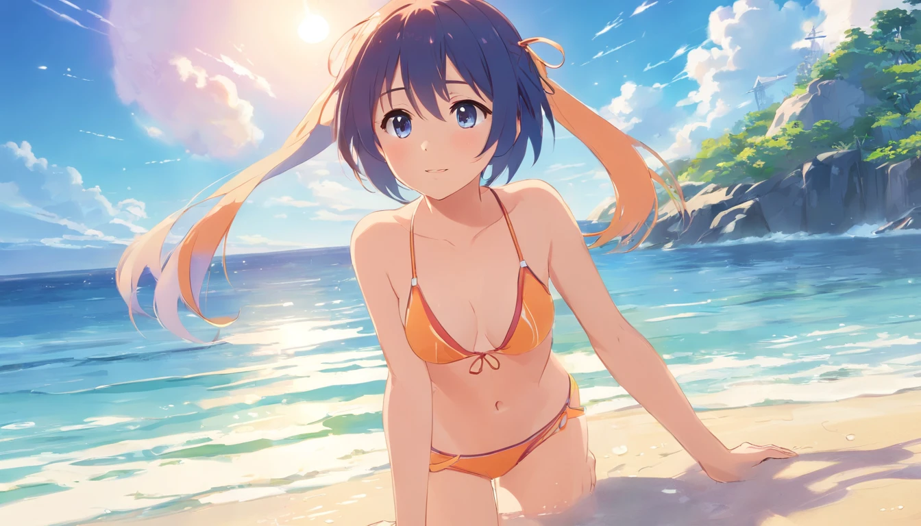Anime, Anime , Swimsuit, Blushing, Lewd