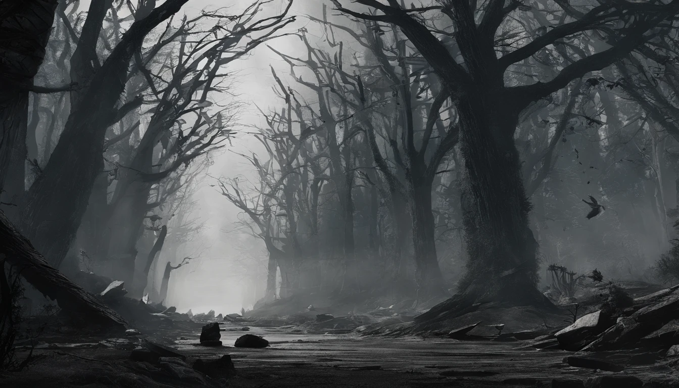 Rich in color,dream colors,Wallpaper's,The color is dark,Towering trees,rios