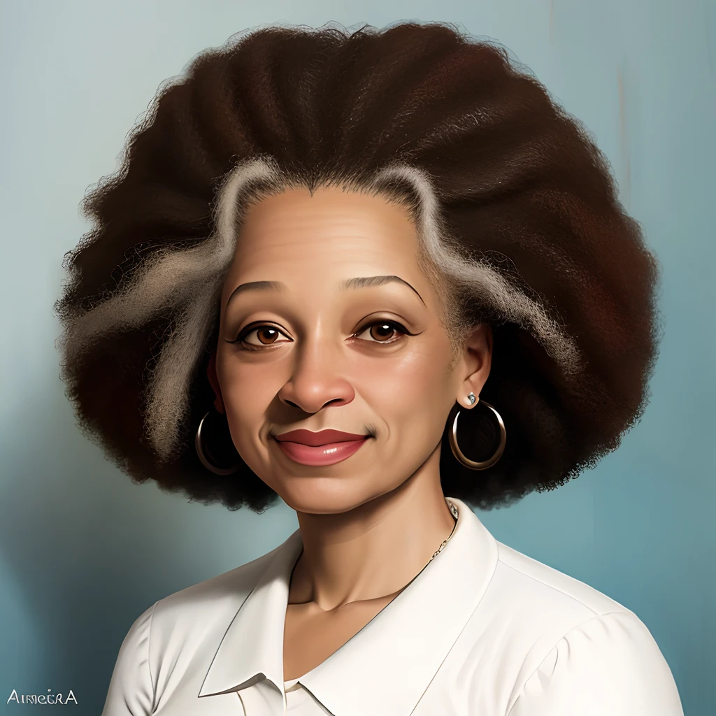 Angela Y. Davis caricatura