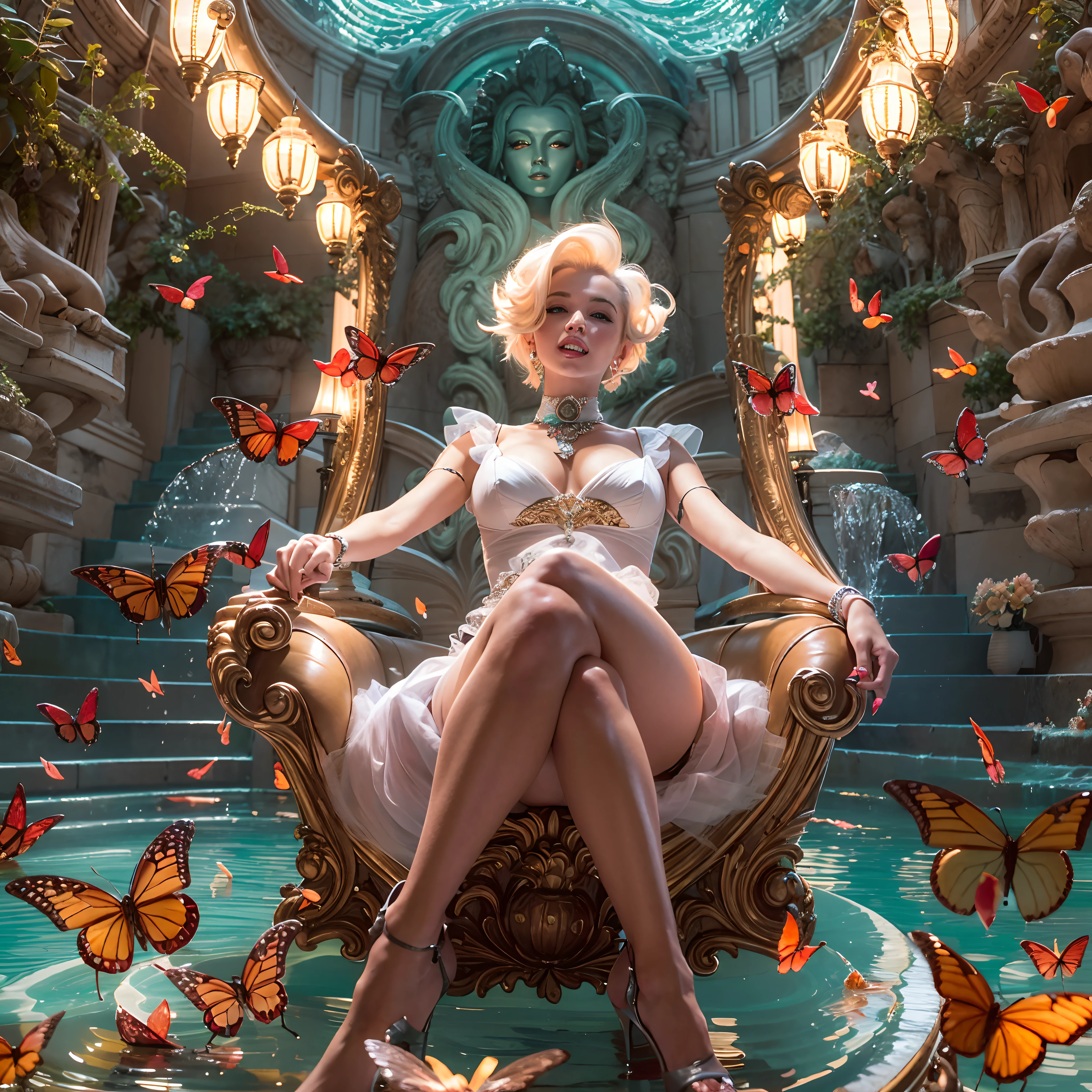 masterpiece Goddess Marilyn_Monroe Diva waitress matrix meticulously intricate ultra highres Pro-photo-realistic reflection optimal ultra_sharpness focus perfection accurate volumetric Lightning contrast front_sunlight backlight global illumination cgi vfx sfx reflex ultra high-definition ultra high-detail Octane_rendered extreme improved graduated UHD XT3 64K 32K 16K 8K DSLR HDR UnrealEngine5 romm rgb pbr 3dcg fxaa blu-ray colors-coded anti-aliasing fkaa txaa rtx ssao opengl-shaders glsl-shaders post-processing post-production cell-shading tone-mapping vivid red hairstyle Agate ornament diamond sunflower sports cap cow-boy hat athletic epic clean eyeliner cheekbone felt suave expressive effects embarrassed wet flirt sweat lazuli-droplet-of-water-drop-between-eyes Divine (bright eyes, bright eyes) beautiful eyes saturate black pupils brown irises turquoises sapphires pearls open mouth smile teeth (tongue droplet water) clavicles white jacket shirt bridaldress safran silk papillotes sleeves orange satin obi scarlet breasts huge side-boob spread sagging corsage yellow seams navel skirts wide fringes swinging spinel reveal diamond heart chastity-belt solid padlock indigo pubic pubic-hair silks snap_lock garters legs boots solid iron nickel cobalt luminescence depthfield Crystalline butterfly CGSCOSITY "Heavy Metal" sceptre invokes magic monarch fleuraison monster milkweed monstrous viceroy fire-breathing creature sundrop fountain water drop of water Drink "Beer-Buck" beer broues slide mirror onyx summon Queen Bee wings transparent ruby occult headgear flash Disco-Ball Earth hearth blooms Tourmaline lantern-paper dramatic crystal background water-dancing Pool marbles paddling opal "Water Falls" equirectangular_360 population deep path glass strange Obscurside outdoor darkness full moon glow Chaos dark night hole cathedral crux anks Tattoo Bruce_Weber sex Females naked Koos_Roos nsfw varies multi etc.