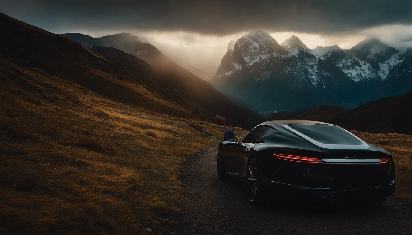 Rich in color，dream colors，Wallpaper's，The color is dark，Far Mountain，rios