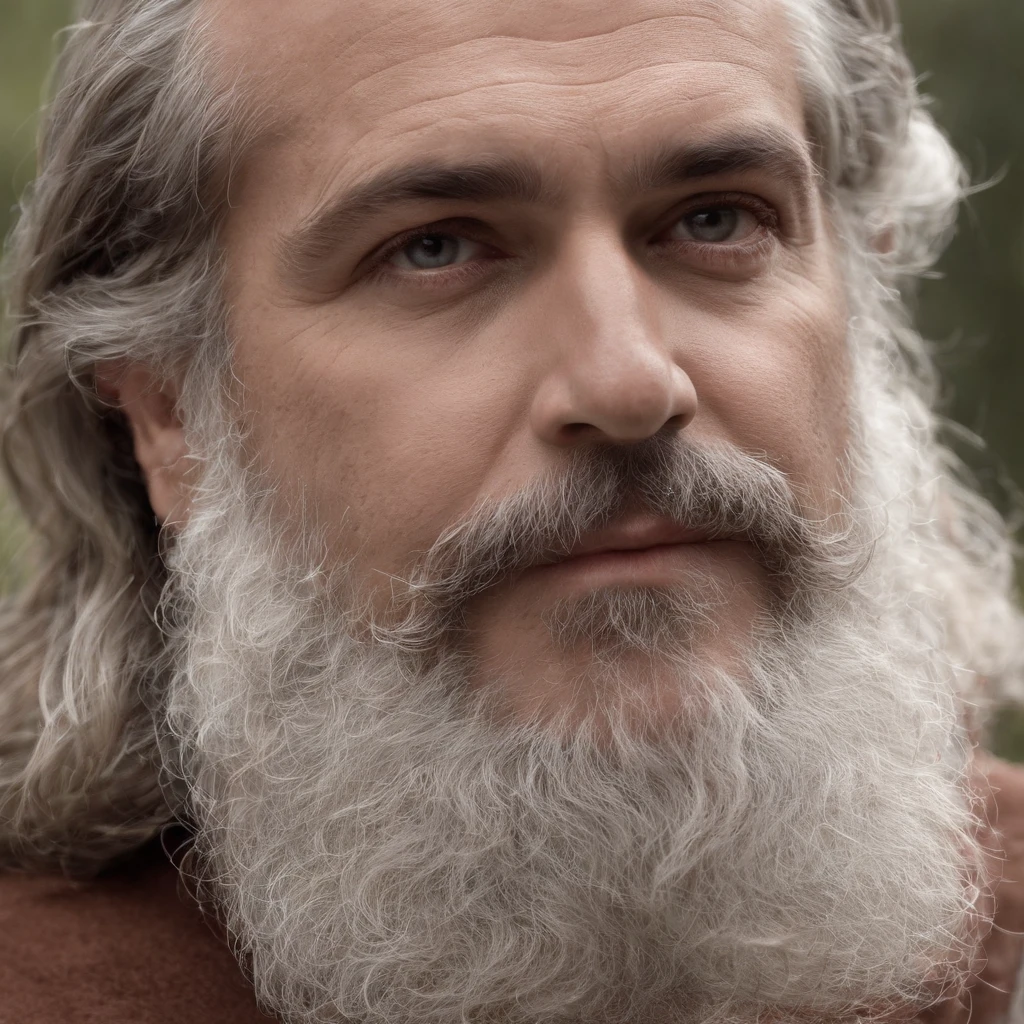 Foto em preto e branco de um homem com barba e bigode brancos, inspired by the philosophers Plato, Socrates, a shaggy man, inspirado em Samuel F. B. Morse, inspirado em James McBey, Ernst Haeckel e artgerm, inspirado em Thomas Nast, ele tem barba e cabelos grisalhos, inspirado em John Avon