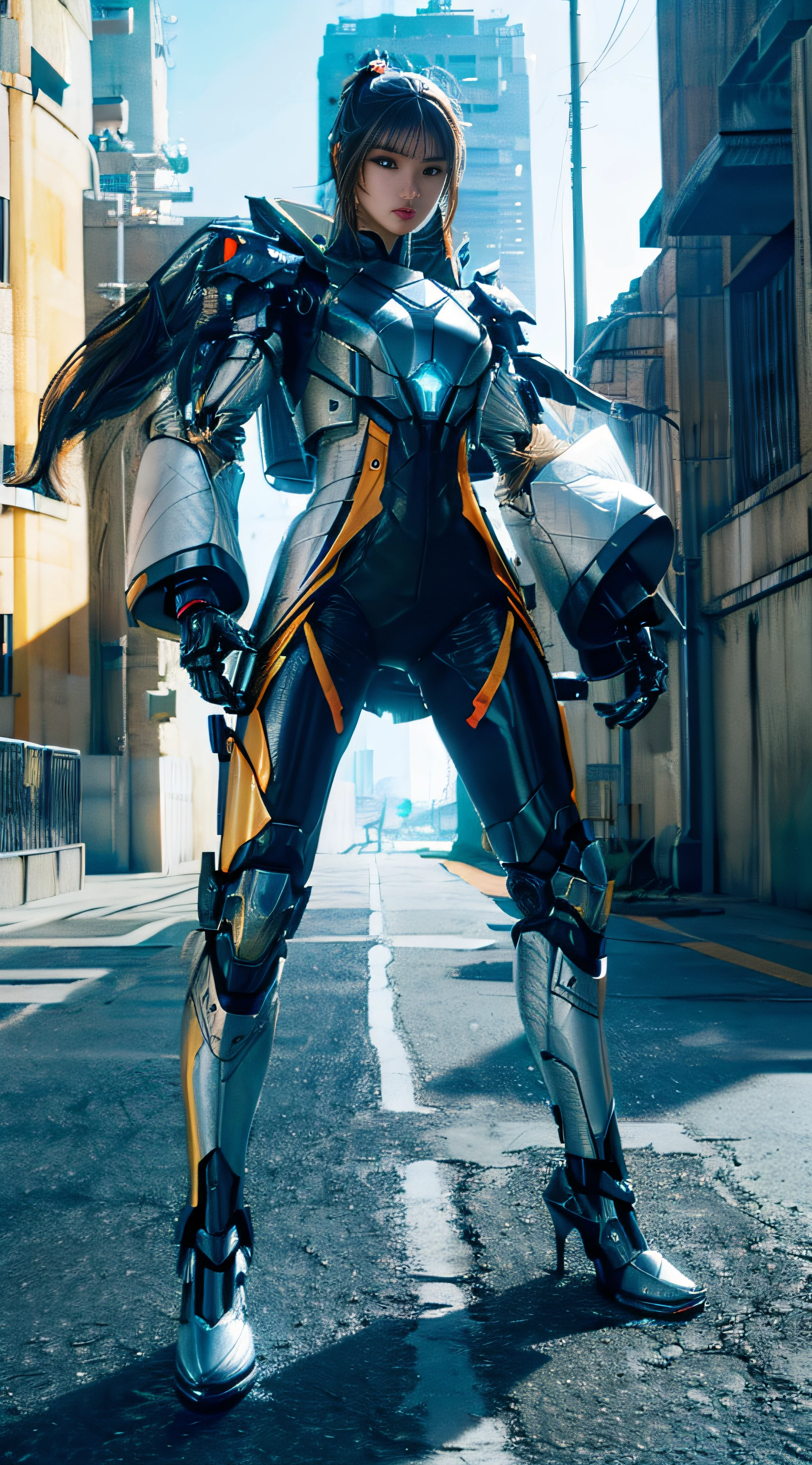 ((Solo)),((Furry)),((e621)),((Furry robotic wolf)),((Wolf robot girl)))，made of metal, (Cyborg: 1.1), ([Tail | Detail Wire]: 1.3), (Complex Detail), HDR, (Complex Detail, Ultra Detail: 1.2), Cinematic Shot, Masterpiece, Best Quality, High Resolution, Vaginal Foreign Object Insertion, Centering,Robot feet，((Mechanical heels))， android，(((((Robotic metal breasts)))))，(robotjoints)，(Robotic footwear)，Cool robot feet,robot leg,(Cyborg footwear)，((Robotic footwear)) ,(((Robotic breasts))),(((full body))),(((Robot full-body sexual suggestion)))，(((Robot heels)))