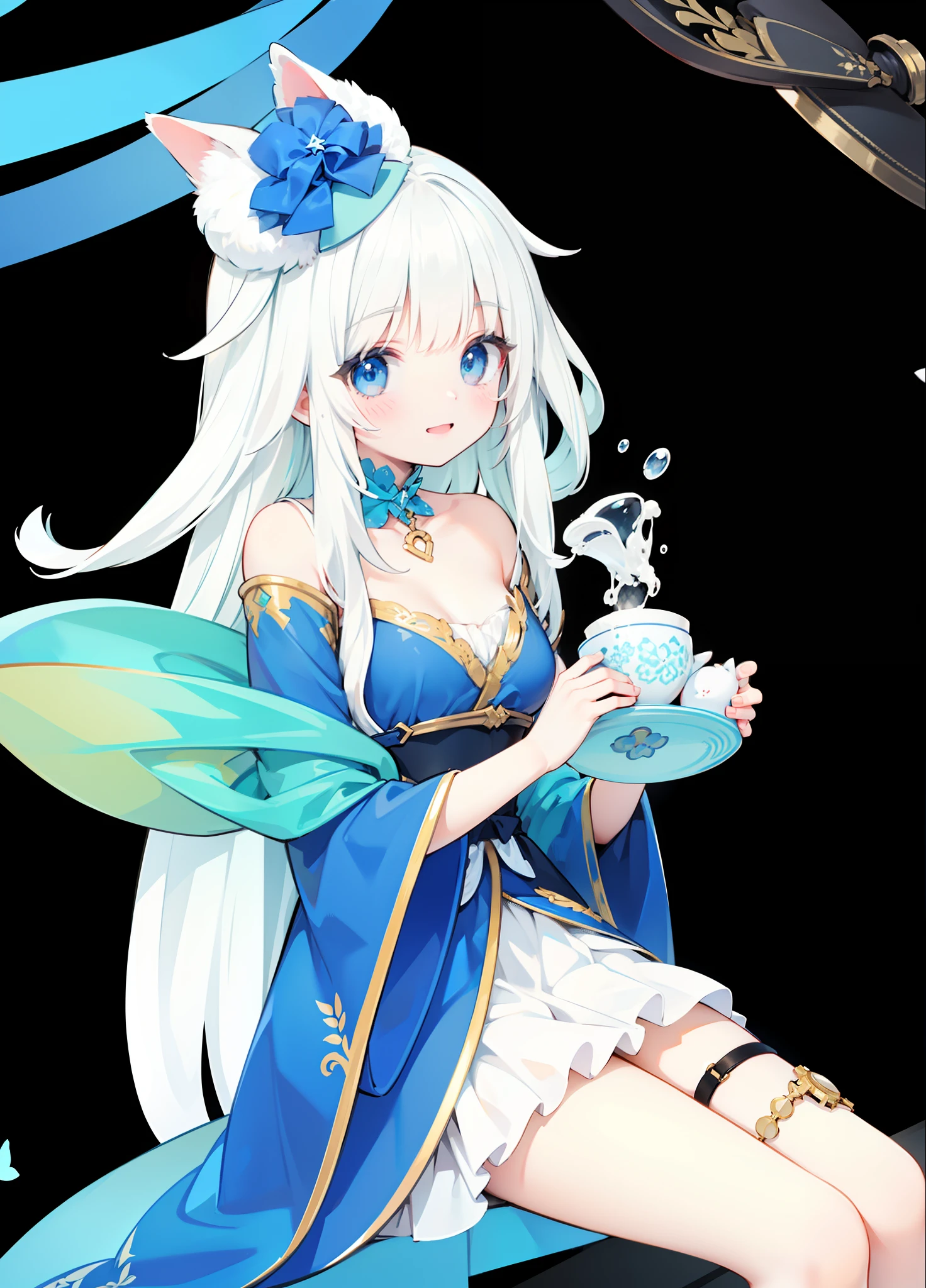 ((tmasterpiece:1.4,best qualtiy))+,(hyper-detailing)+,(Ultra-detailed eyes)+,(Ultra-detailed hair)+,pale blue color eyes,smiling girl