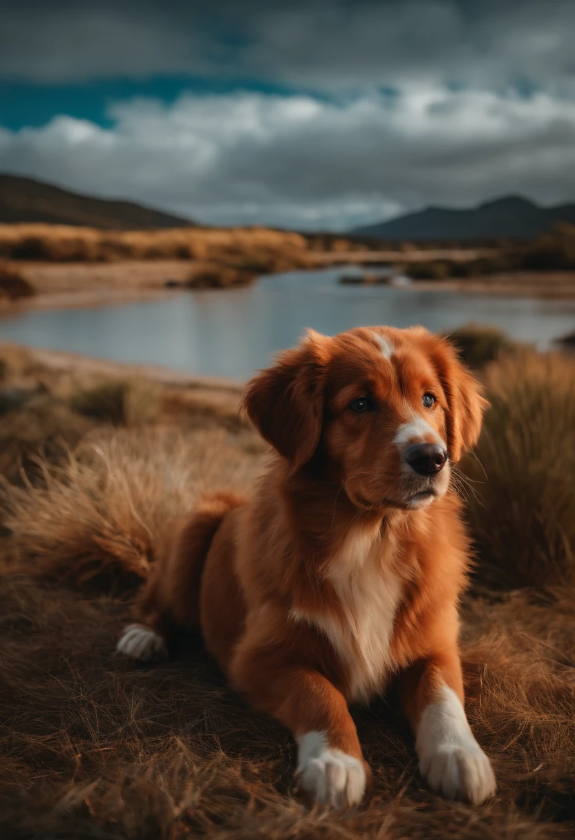 Crie um filhote de cachorro monter australiano em excelente qualidade de imagem9k full