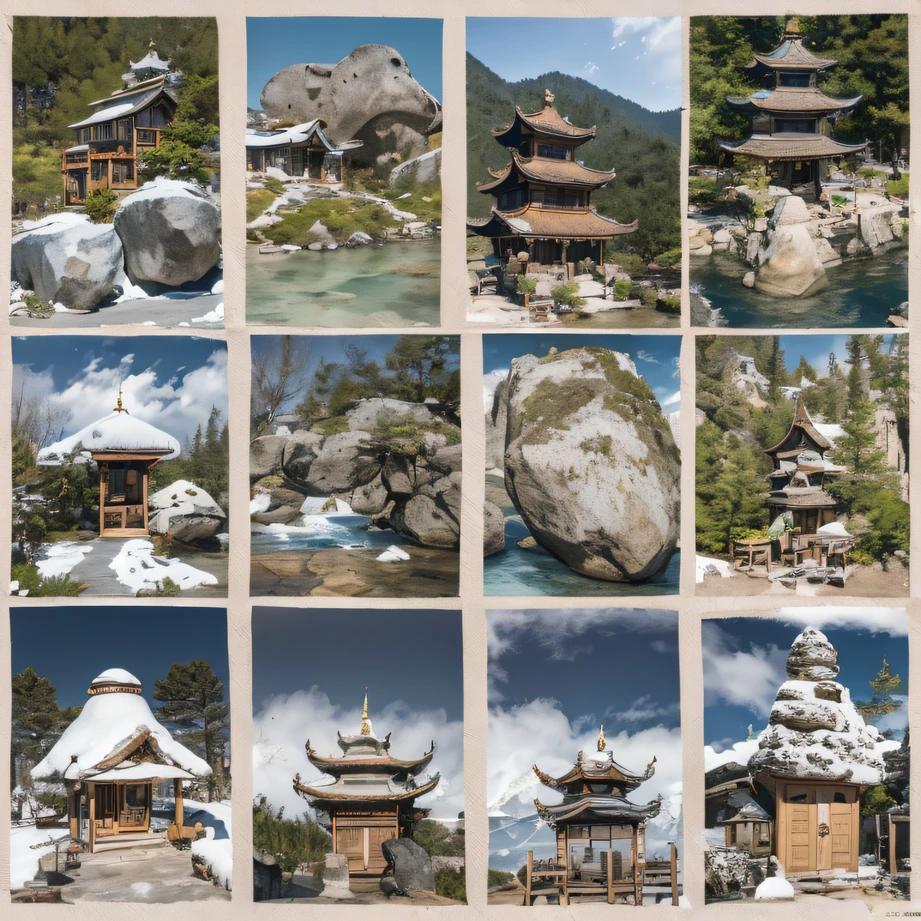 snowy peak(mont)Treasure House(kiosk)Near Lantian(village),
Deadwood(hut)Three blankets(hali)One hole in the sky(boulders)。
Half Ridge(kiosk)Huacheng(kiosk)Wordless stone(stele),
Wan Song(close)Snow Peak(pathway)There is dragon sleep(fang)。
Manjusri(tw)Ancient mirrors(tw)Jinao Bridge(bru),
Lohan(boulders)Tiyun(ridge)Elephant bone peak(kulmin)。
Incense stone(grind)free captive animals(chii)Pool dipping moon(chii),
Wangzhou(kiosk)Zhuo Xi(izumi)Ying Chao Spring(izumi)。