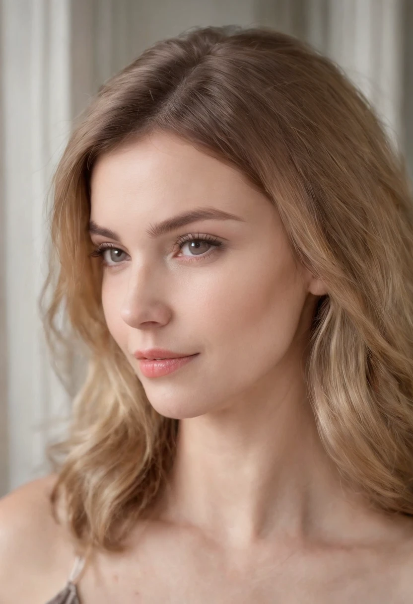 1Fille 23 ans, Cheveux mi-longs, seins de taille moyenne, Regarder ailleurs, cheveux blonds, yeux bruns, Joaillerie, corps entier entier, Collier, Schulterfrei, chandail, minora, Realstic, nez, devant un batiment, combi,