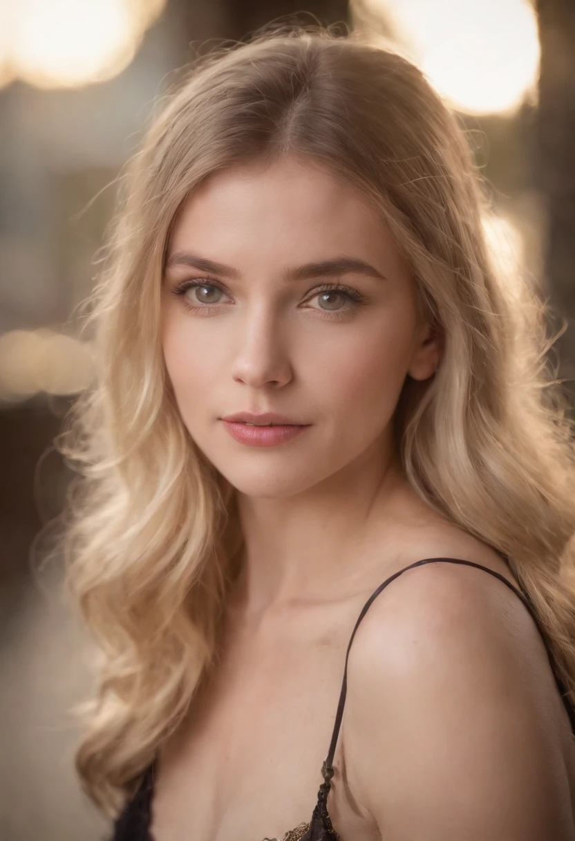 NSFW - Full-length photograph of Gorgeous thin blonde 16 year old trim, athletic model and track star poses for studio photograph. Dramatic side lighting highlights her very lean feminine muscles. Perfect feminine athletic form. She's standing against a plain very dark background. No lights or details are visible in the background.