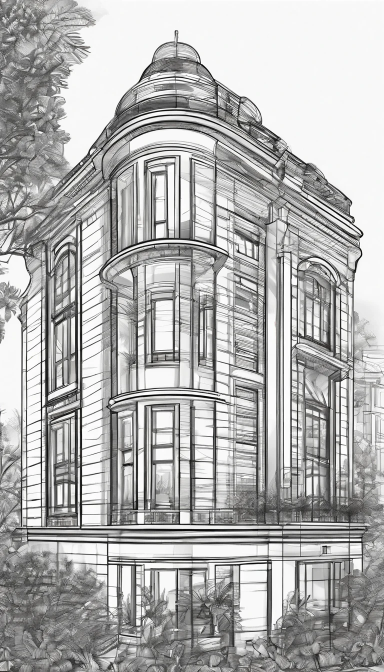 Tube house design with 1 facade, (3.3m wide:1.5), 4 floors high, neoclassical style, aluminum glass doors, roof garden, balcony with plants, RAW photo, Masterpiece, high quality, best quality, authentic, super detail