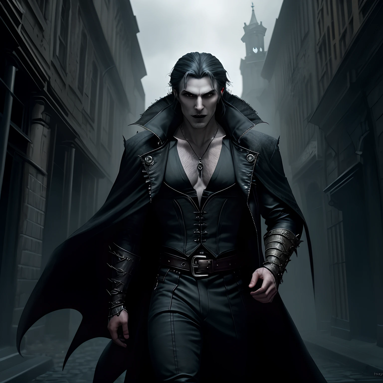 "In a gloomy Gothic city, Where are the vampires, Werewolves and magicians vie for power, An ordinary mortal finds himself at a crossroads of fate, becoming the last hope for maintaining a balance between the worlds."