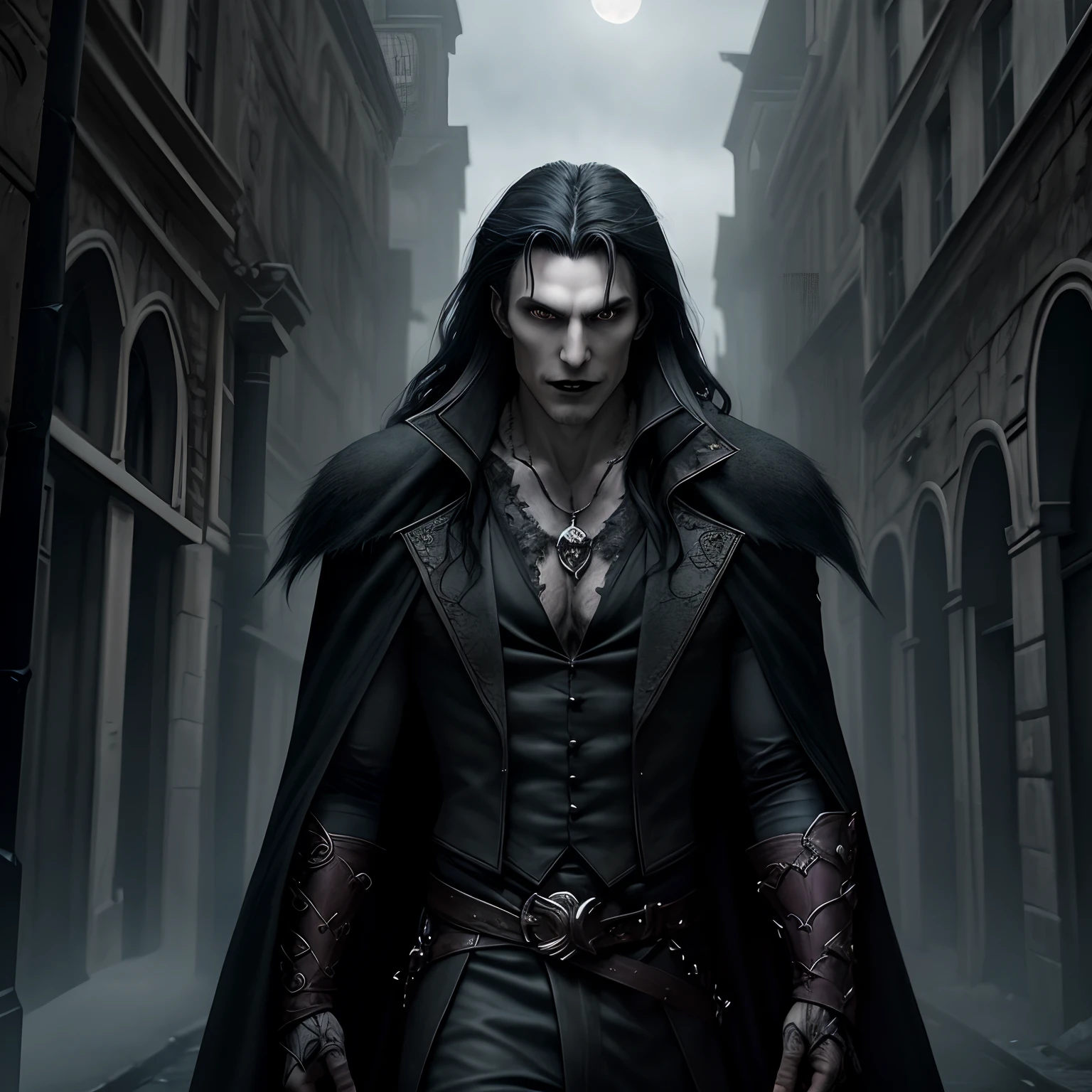 "In a gloomy Gothic city, Where are the vampires, Werewolves and magicians vie for power, An ordinary mortal finds himself at a crossroads of fate, becoming the last hope for maintaining a balance between the worlds."