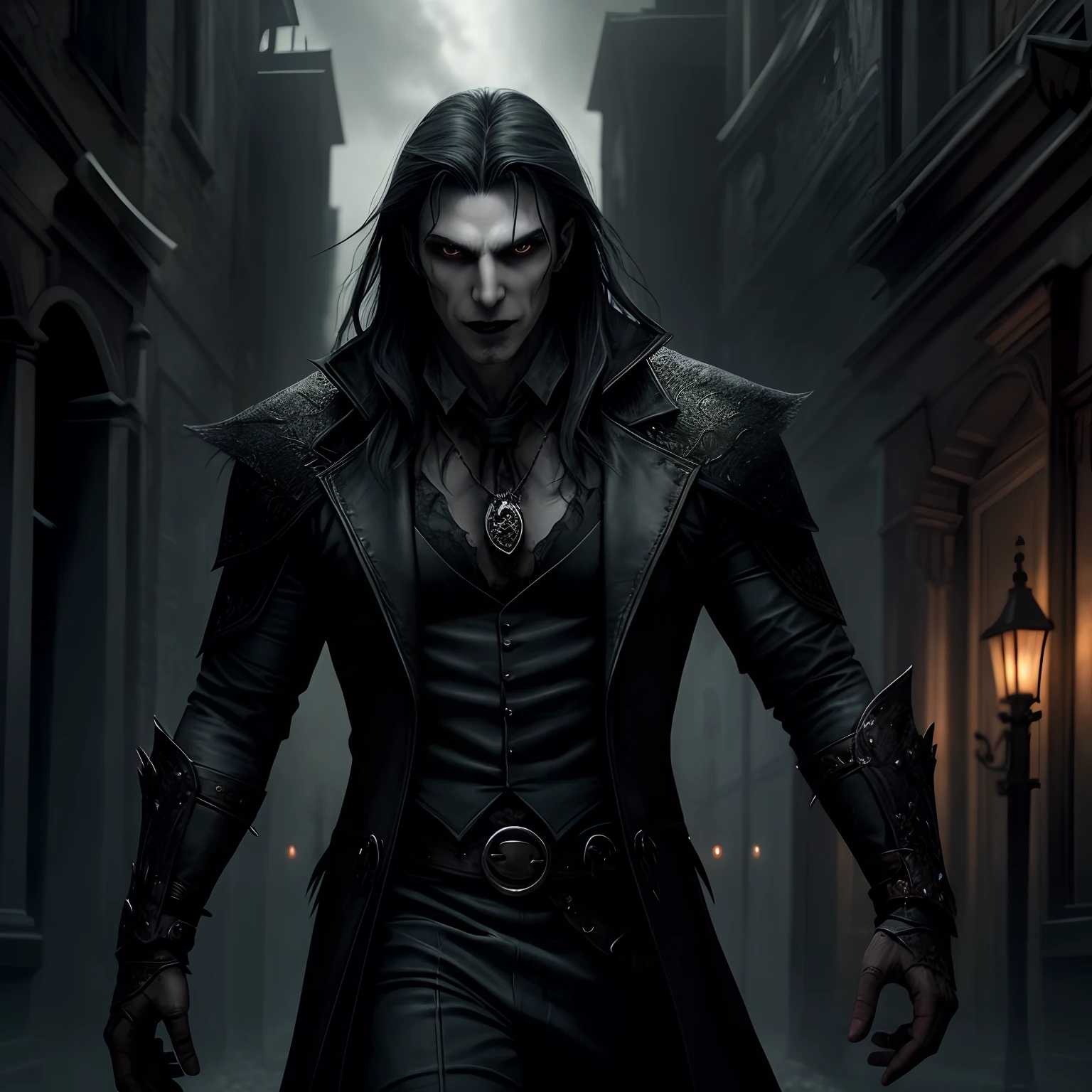 "In a gloomy Gothic city, Where are the vampires, Werewolves and magicians vie for power, An ordinary mortal finds himself at a crossroads of fate, becoming the last hope for maintaining a balance between the worlds."
