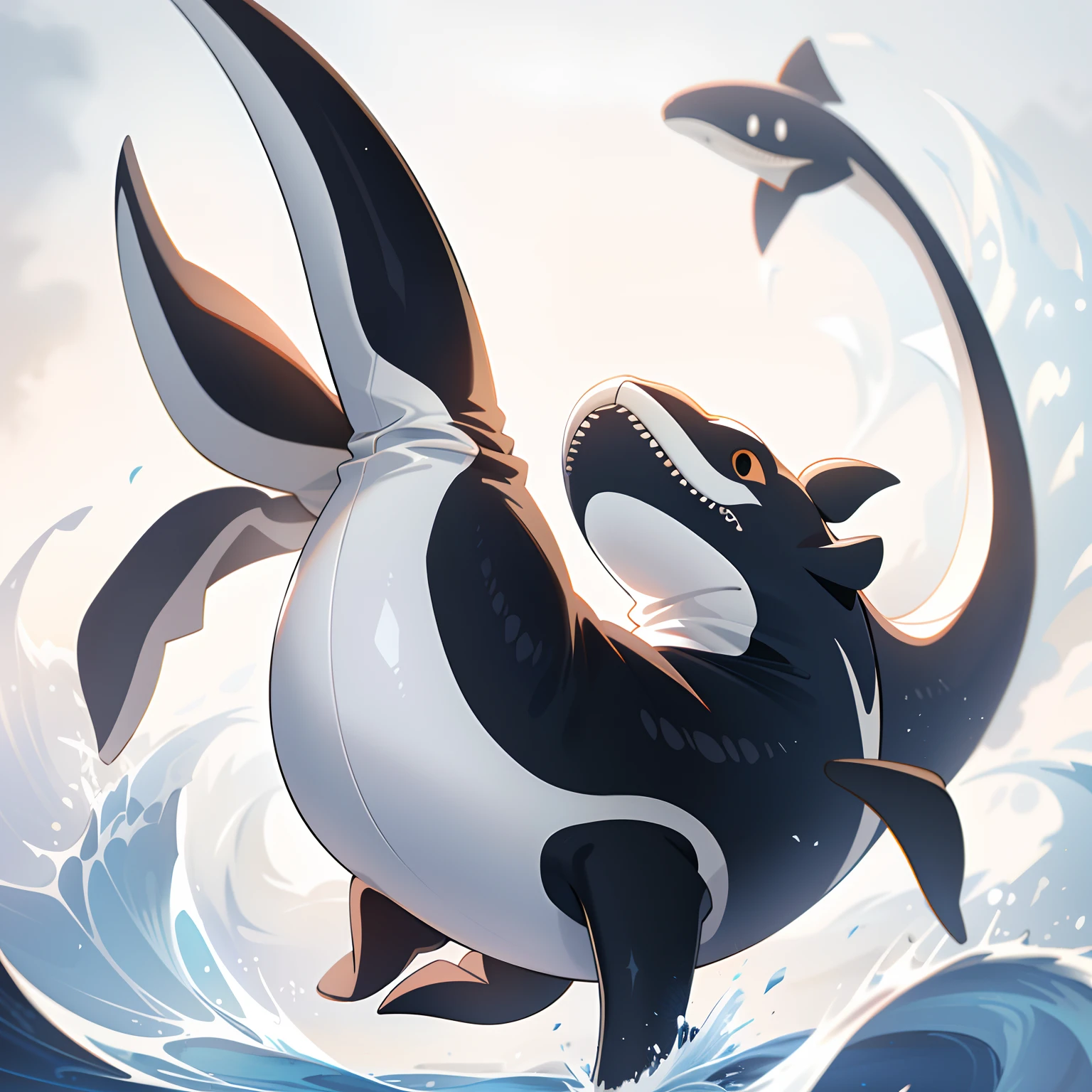 killer whale,Simple background,White background