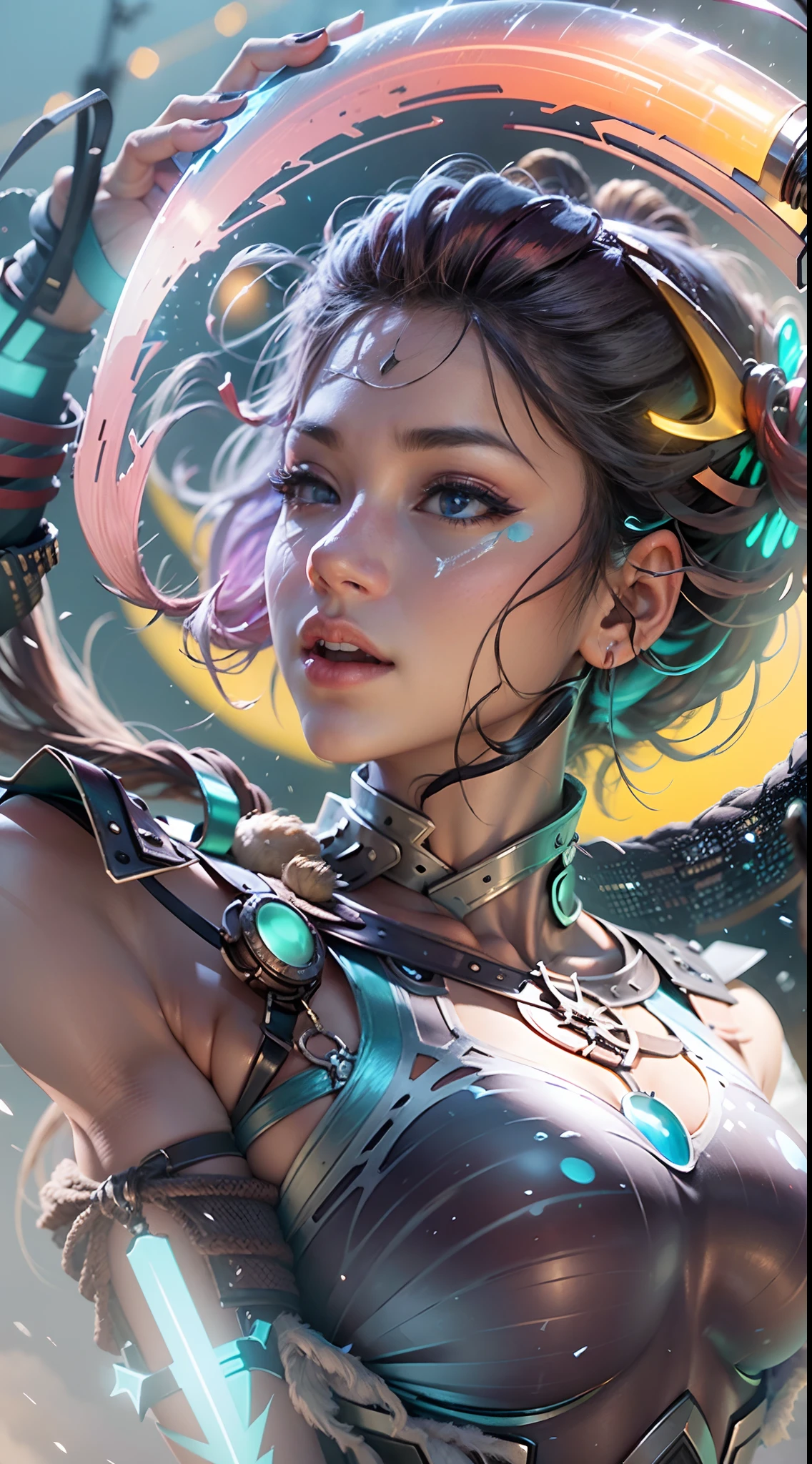 (1girl:1.1),(standing:1.1),(looking at viewer:1.1),(detailed face and eyes:1.1),<lora:LnF:0.7>,lnf,Ultra-detail,(highres:1.1),best quality,(masterpiece:1.3),cinematic lighting,<lora:EnergyVeins:1>,energy veins,