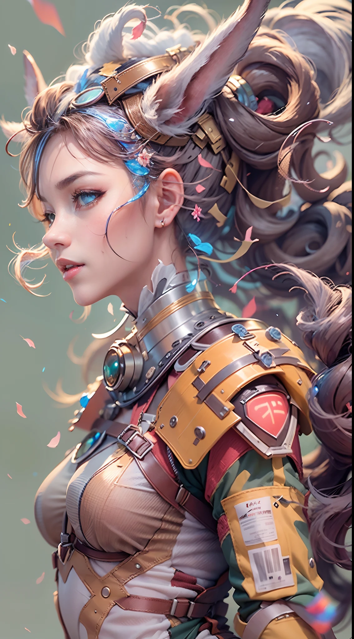 In a very grand scene，The extra-large wide-angle lens captures the appearance of a female centaur。（She is traveling through the stars：9.9），She is tall，It has the ultimate curvy beauty，The muscles are slender and firm，Beautiful lines。Her facial features are tough and coquettish，Always with a sunny smile。She wears special tight-fitting equipment with a strong sense of technology，Step on multifunctional off-road style heels，Delicate and practical protective gear is worn on the hands, feet, wrists, neck and shoulders。The detection equipment around you flashes various cue lights and neon-like information screens，Let her exude a charming brilliance。Use Midjourney's advanced tools，Design special tight-fitting equipment for female centaurs，Highlight her unique physiological characteristics and appearance details，Add realism。And in her adventure scene，Spectacular views of nature，Such as the sky where storms and sunny days alternate、Brilliant rivers of stars and auroras、The snow-capped summit of Mount Everest、Fireworks in the mountain town, etc。ao mesmo tempo，Away from the hustle and bustle of Long Beach Pier is a neon-lit spaceship docked，Create a fantastic scene。Use Midjourney's advanced tools and multiple color palettes、Brush Strokes、Texture tools and model packages，It shows a sense of atmosphere where beauty and charm coexist。The charm of the female centaur is highlighted through color and lines，Enhance realism with detailing，Create a surreal dreamy feeling。Additionally，Use Midjourney's tools to add a variety of extreme sports gear and cultural trinkets to the female centaur，Create intricate hairstyles and outfits，Give her a sense of premium。She never flinches，Regardless of the terrain，can respond quickly，Even the extreme geography and dangerous terrain of aliens cannot stop her。Use Midjourney's powerful tools，You can do it with incredible detail and beauty，Bring this ultra-grand and beautiful scene to life。Ultra-grand scenes，super wide shot， hdr，（真实感，Masterpiece quality，