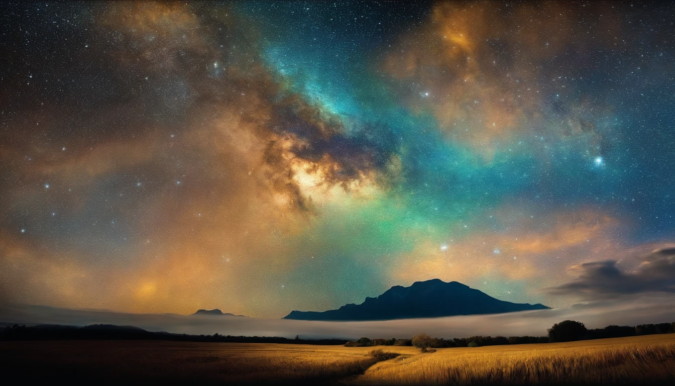 Impresionismo,Van Gogh painted a starry sky，Dreamy