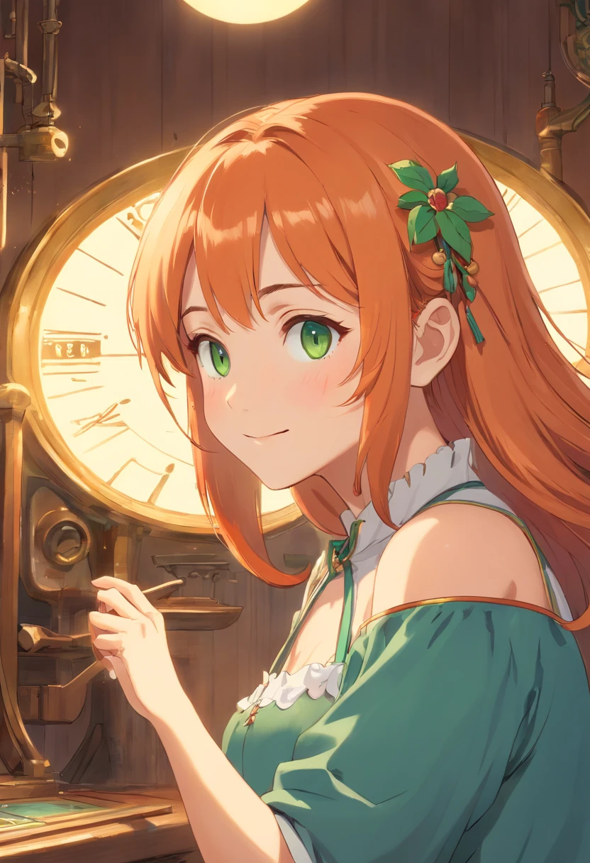 (first-class quality、und 8K、32 Tsd.、Meisterwerk、NFFSW、超High Resolution、Impressionismus、fotoreallistisch:1.2)、full entire body, Toto、gorgeous face、Blurred back、18 years beautiful girl、shinny skin、Beautiful orange hair、green eyes、Wettkampf-Badeanzug、Hebe deine Arme、Kurve、Dynamische Posen、Smile with your mouth open、Two daughters、