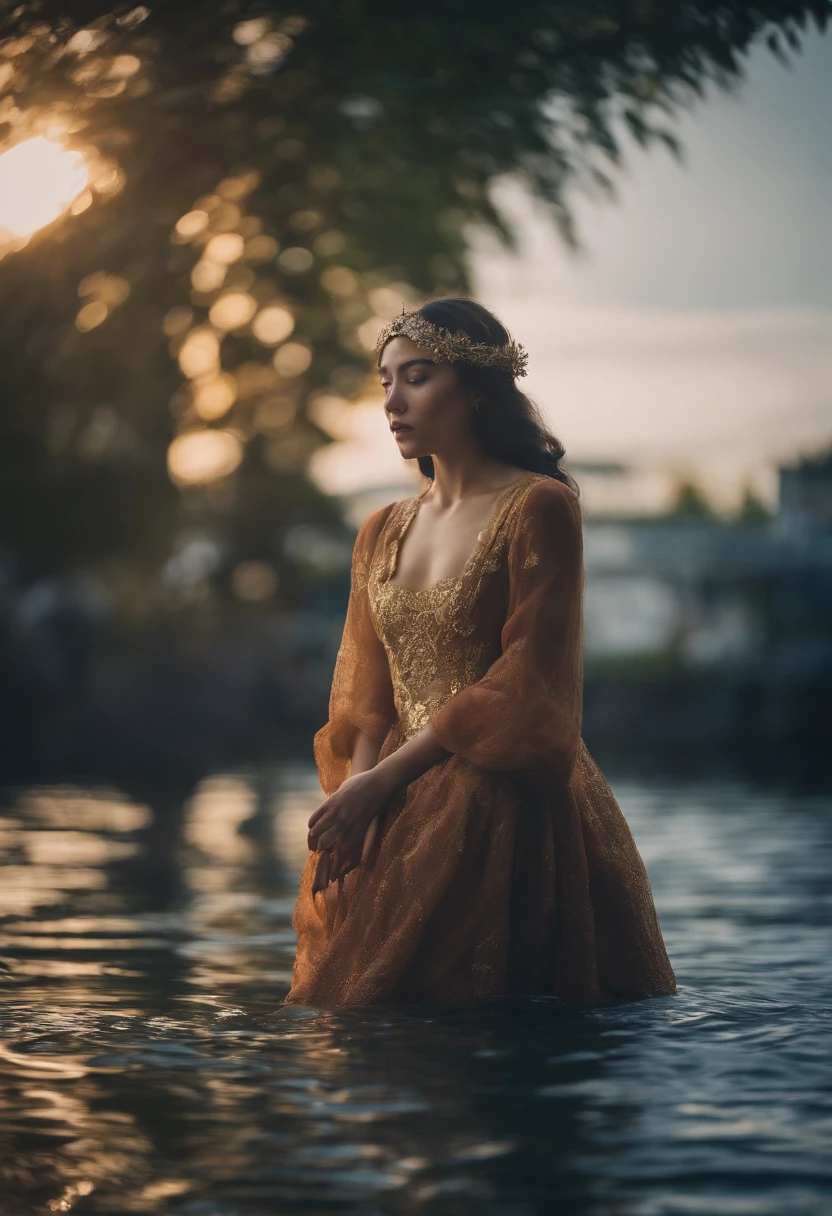 Water princess, genshim impact style