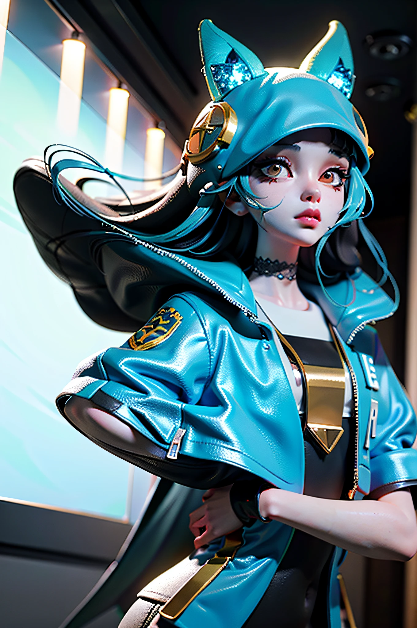 (Extremely detailed Cg Unity 8K wallpaper), most beautiful artwork in the world, 1girll, Upper body,Kpop idol,