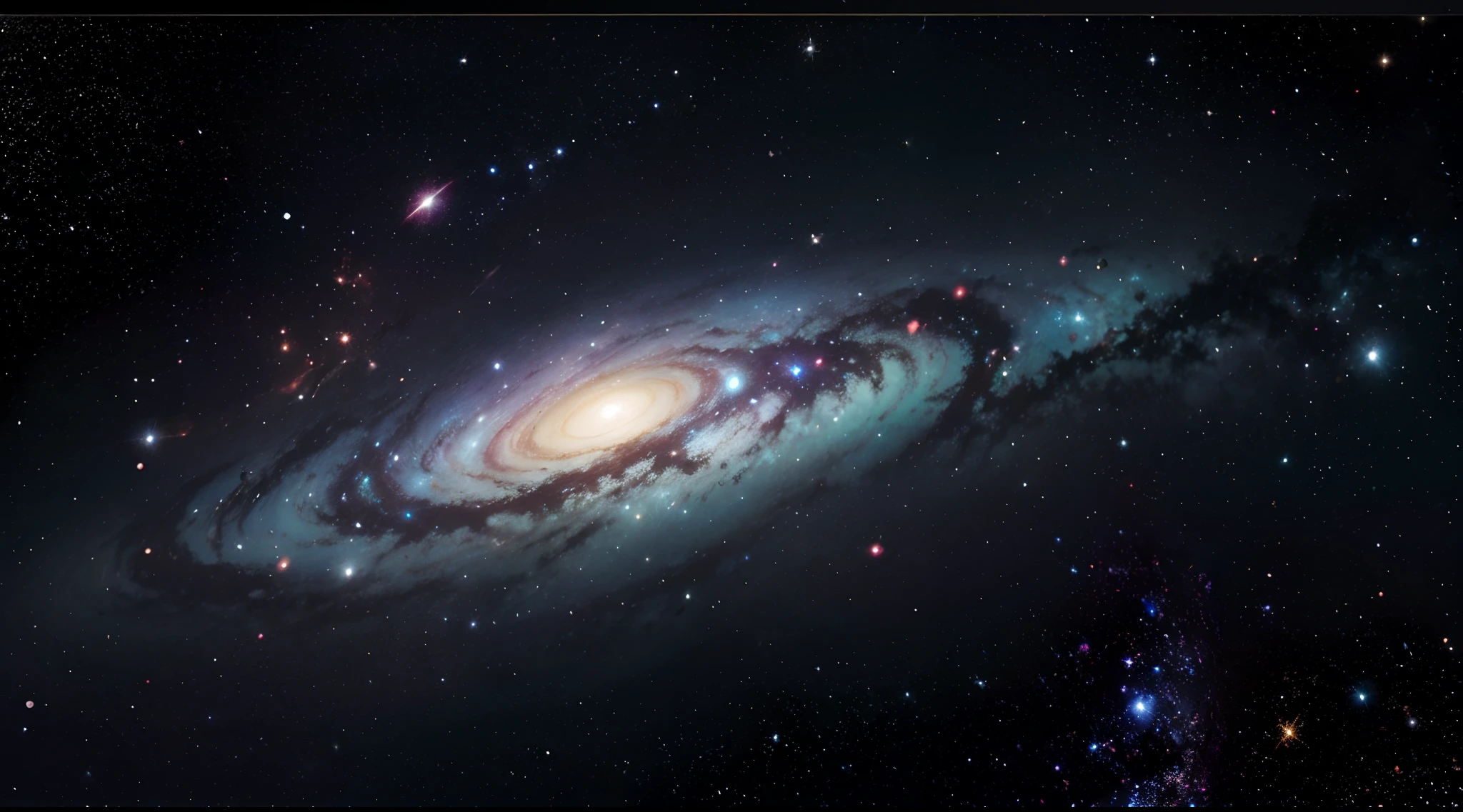 galaxia sentada de frente, HDR, 8k, Ultra Detalhado. Tecnologia, conceito-arte, liso, foco nítido, high-definition resolution