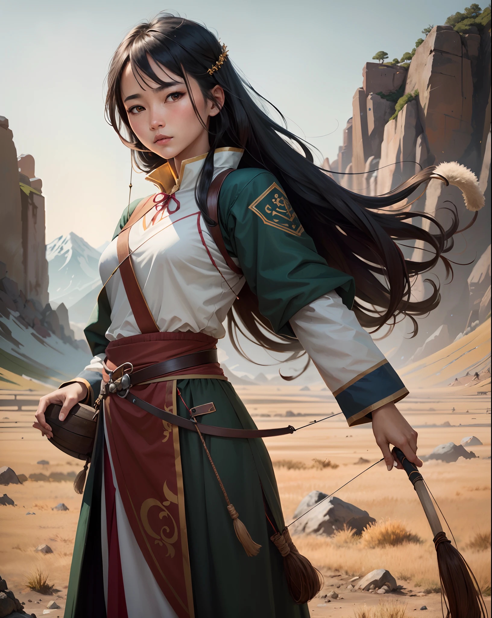 Mongolian archer female
