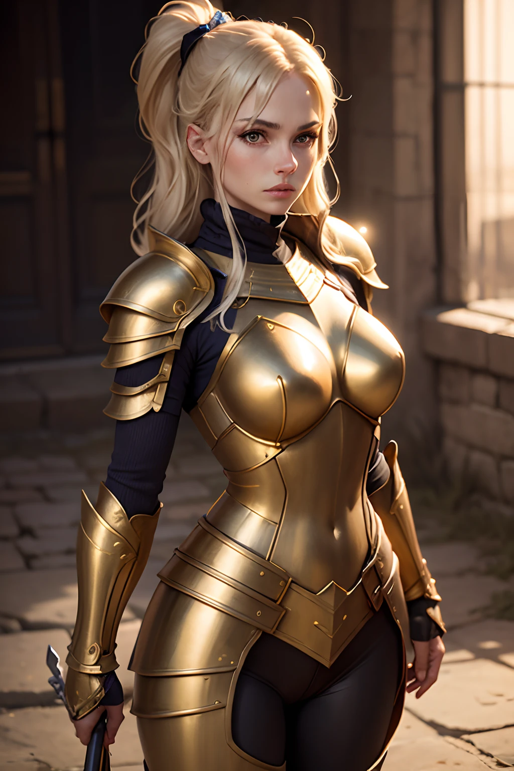 Made in gold,armor,warrioress