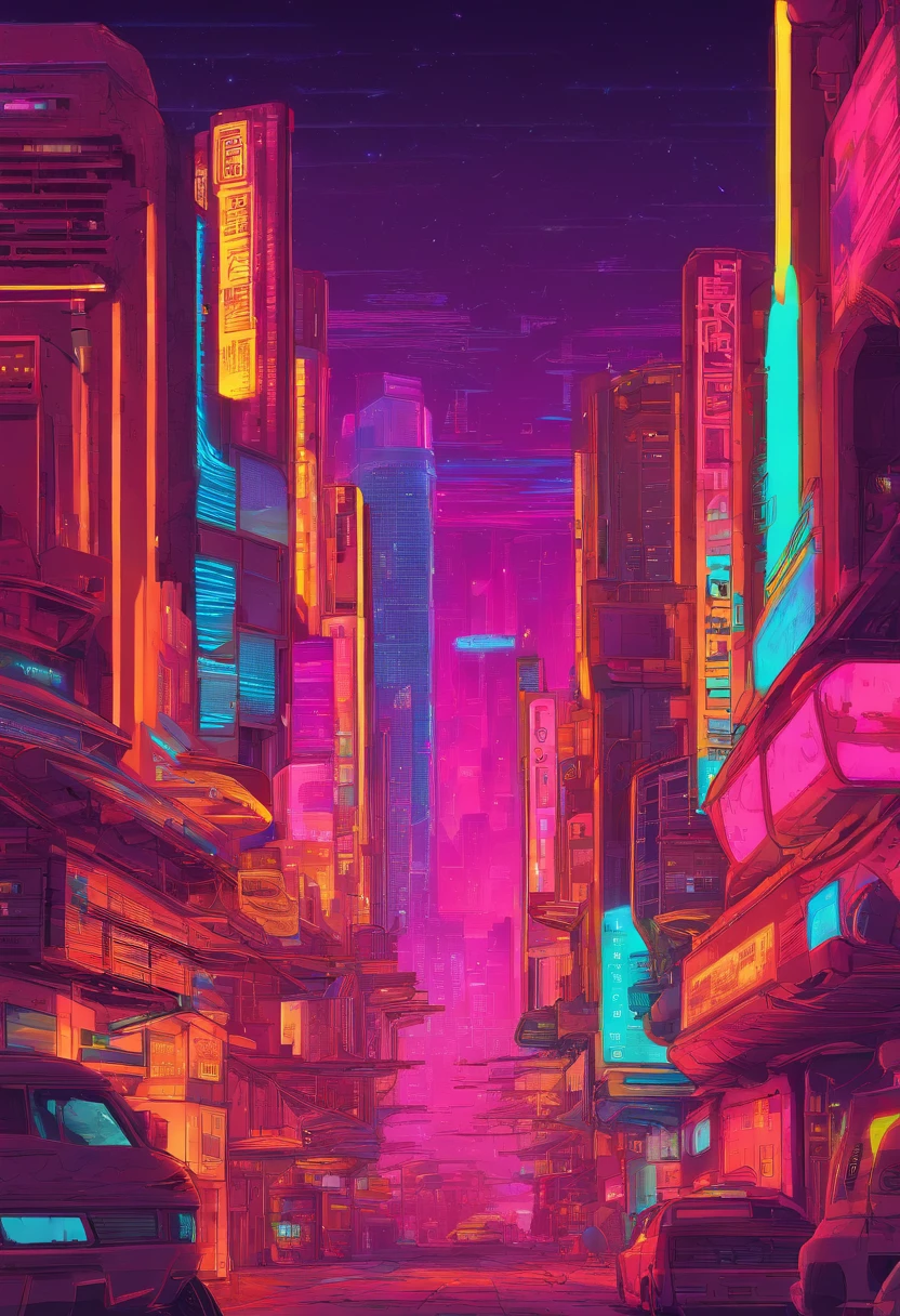 Serious light pollution,A world without sunlight,High-rise buildings are becoming more and more numerous and dense,Some places are dilapidated,There are no plants,The air is stagnant,without humans。