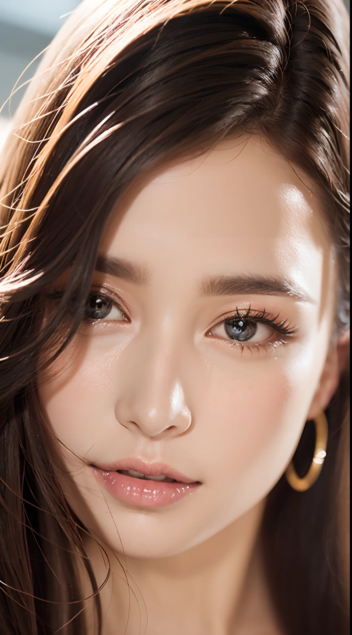 （Detailed eyes,Long eyelashes,Bright and colorful iris,Expressive eyebrows,Blend eyeshadow perfectly,Eyes sparkle,Reflective eyeballs），（Blonde 1。3 Lots of hair1。3 Delicate hair 1。2）,（Clear stockings with floral motifs：1.4，），Close-up shot