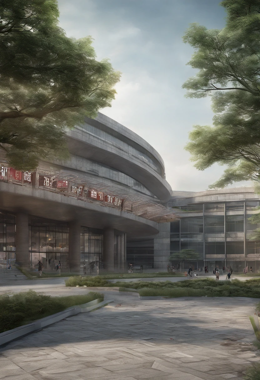 Chinese campus frontage