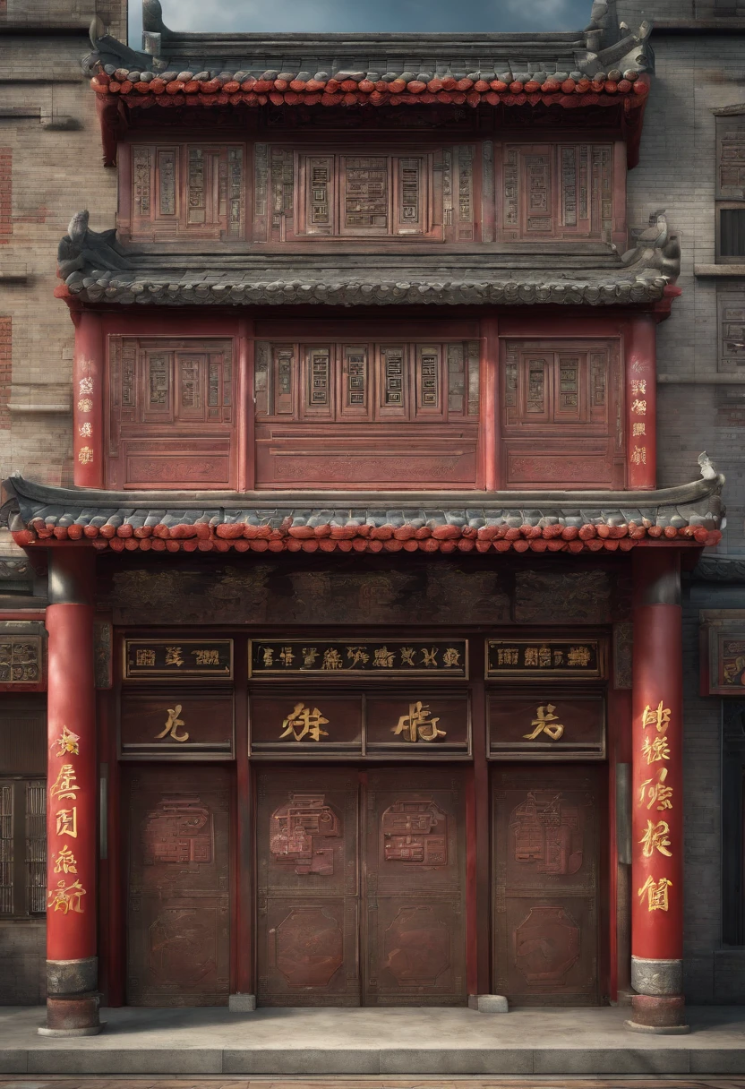 Chinese-style factory front
