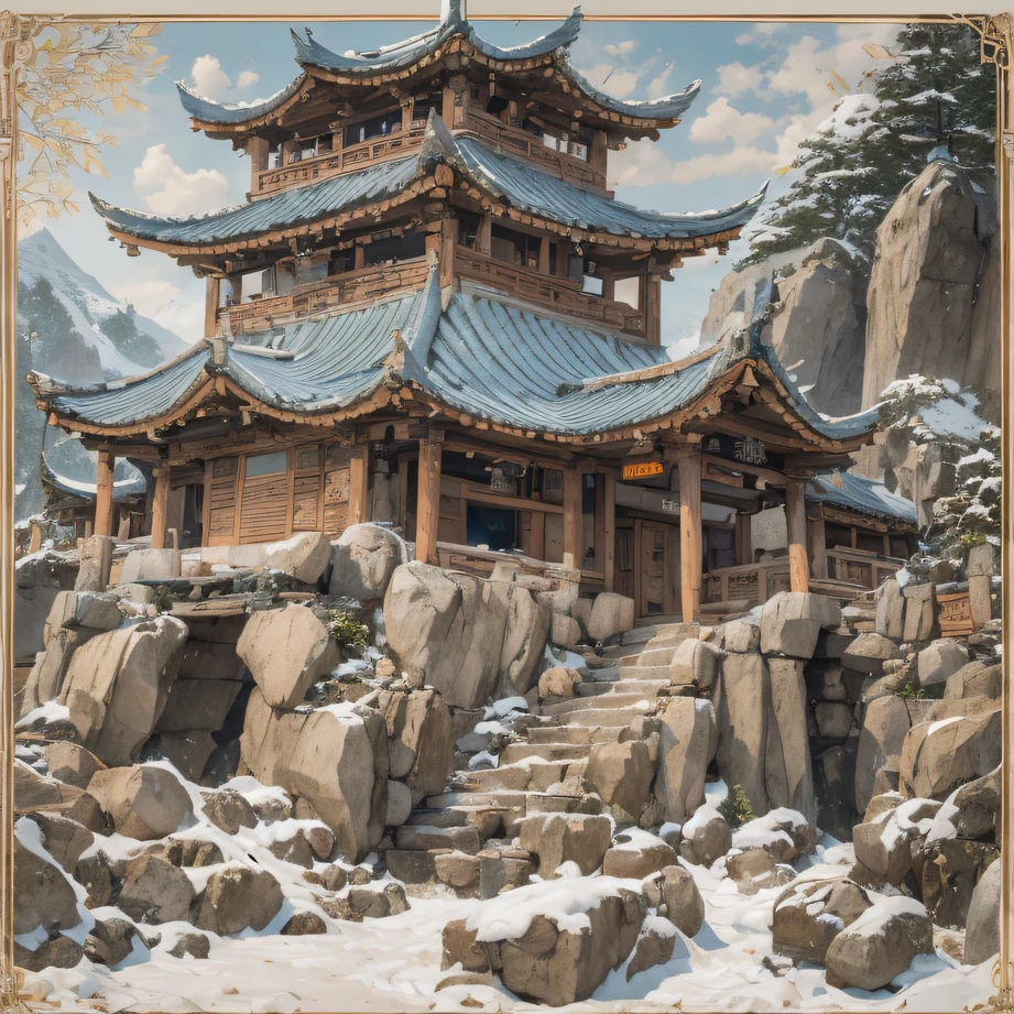 snowy peak(mont)Treasure Trove(kiosk)Close to Lam Tin(Village)，
Deadwood(Hut)Three blankets(big hall)A hole in the sky(Boulders)。
Half Ridge(kiosk)City of Flowers(kiosk)Wordless stones(stone monument)，
Wan Song(Close)snowy peak(pathway)There is dragon sleep(Fang)。
Manjusri(tw)Ancient mirrors(tw)Jiao Bridge(bru),
Lohan(Boulders)Iron Cloud(Ridge)Skull Peak(kulmin)。
Incense stone(grind)Free animals in captivity(chii)Pool dipping in the moon(chii)，
Wangzhou(kiosk)Zhuo Xi(izumi)Ying Chao Spring(izumi)。