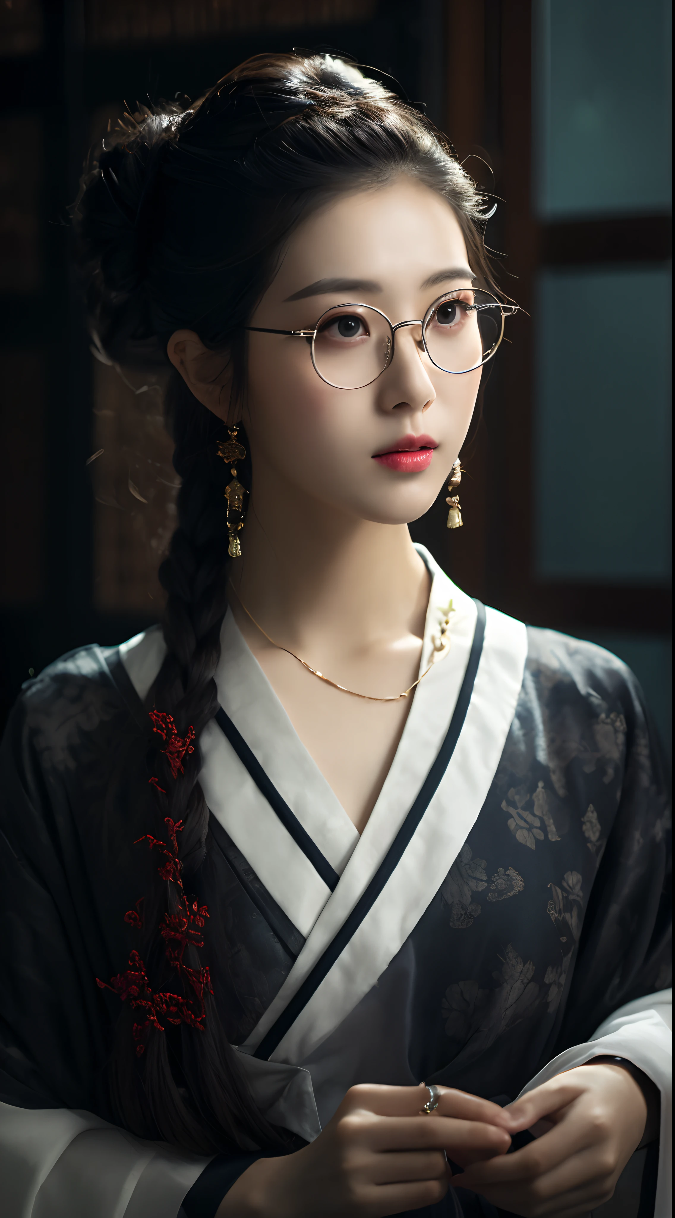 Chinese pretty girl,frontage,Look ahead