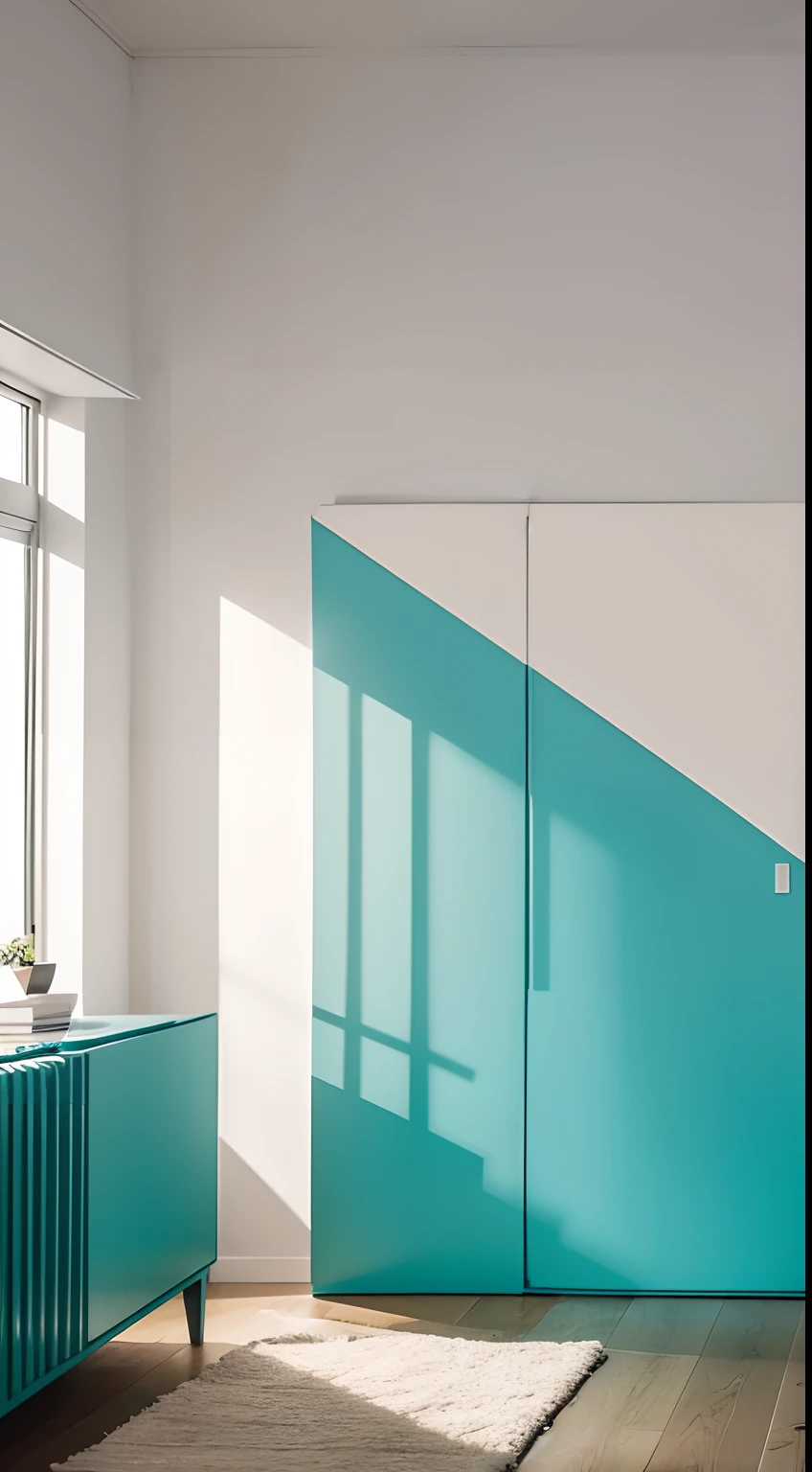 Masterpiece,Best quality,((Best quality)),((Masterpiece)),((Realistic)),Invert colors,Living room,Modern minimalist Nordic style,Soft light,Pure picture,(Bright colors:1.2),symetrical composition