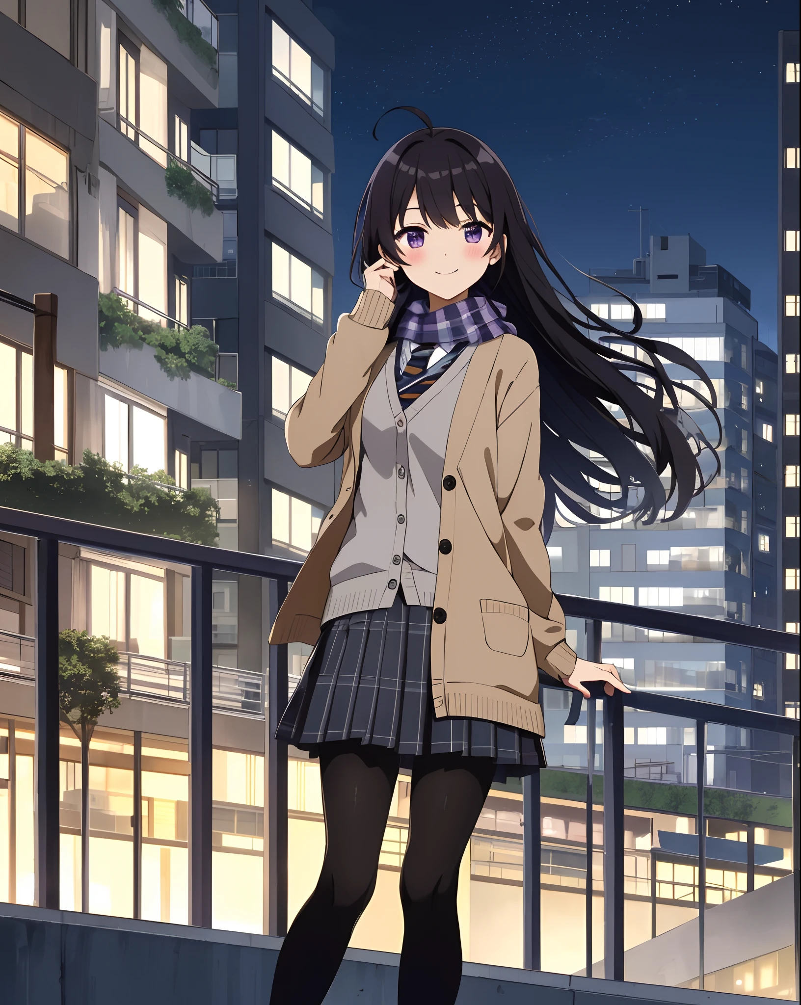 high-definition images, atmospheric perspective, 8k, super detail, accurate, best quality, various composition, a woman, (winter clothes, jacket, skirt), (shy), looking away, (drooping eyes), (sleepy), earrings, spread her legs slightly, crouching, (showing off her panties area of pantyhose), dark hour of down, boots, downtown area, (long-skirt-lining between her legs),