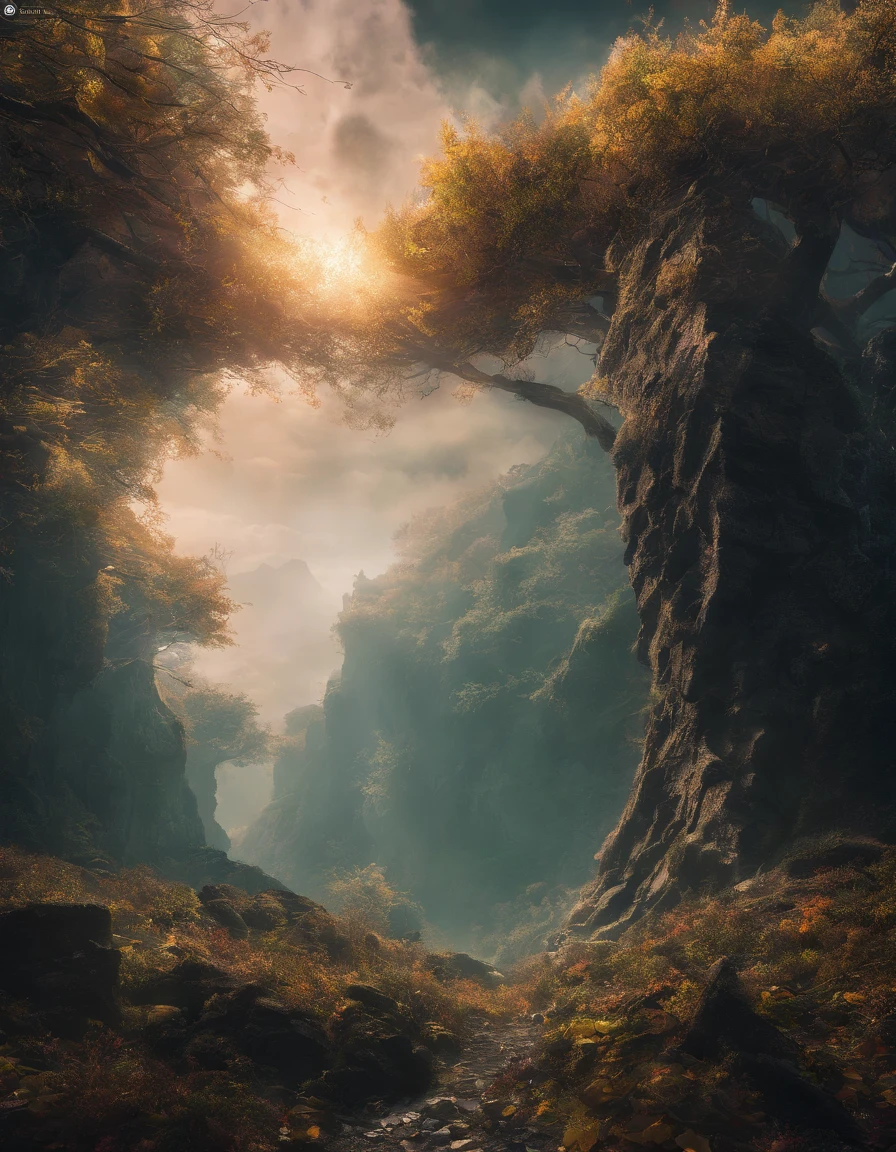Magnificent view，Forest edge landscape photography Professional high-quality nature digital photography，Spring flowers bushes in the moonlight on a rainy night，precipice，Eau，Boulders，foggy sky，Traces of rain，Nightmare vision， Dark fantasy plot，Perfect and excellent composition，8K分辨率，the detail，Ultra-wide-angle distance shooting，background inside dark，Jack Guzman's environmental art photography，realisticlying，cinematic compositions，Volumetriclighting，A high resolution，vividness, A detailed, Stunning sky,Colorful clouds float，true to life, Pubic area is clear, flawless perfection, Digital SLR, 1024, 2048, 4096, A detailed, Sharp, best qualtiy, high qulity, absurderes，unmanned background，The is very detailed、Detailed lighting shadows，Trends on ArtStation、iintricate、high detal、dramatics、Midjourney Art（Volumetriclighting：1.2）hdr shot。（Faraway view，Super deep view，ultra-wide-angle，Microfocal length lens：1.2）（realisticlying：1.4）tmasterpiece、high high quality、Beautiful photography、globalillumination、