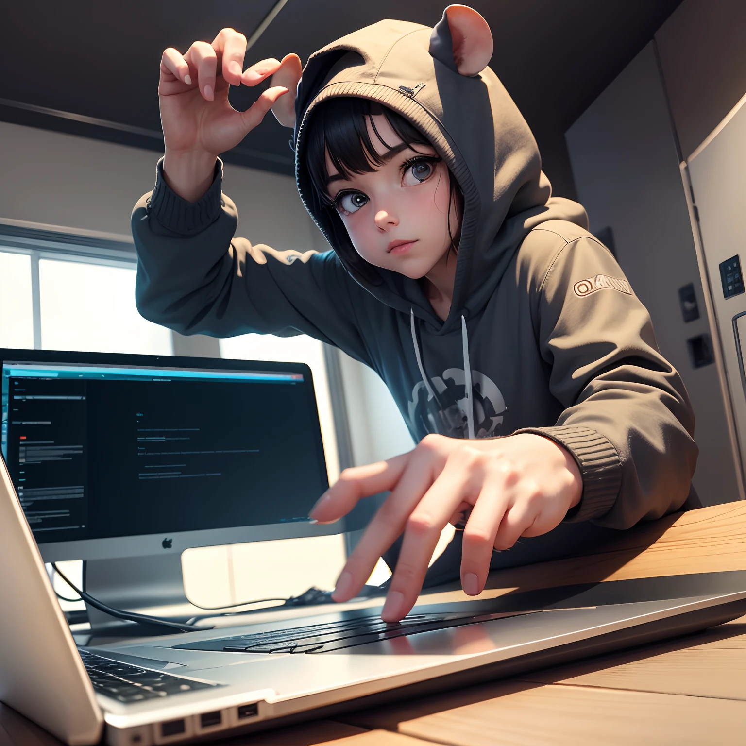 Rats searching on your computer（Make it easy to understand the movement gestures of your own things）