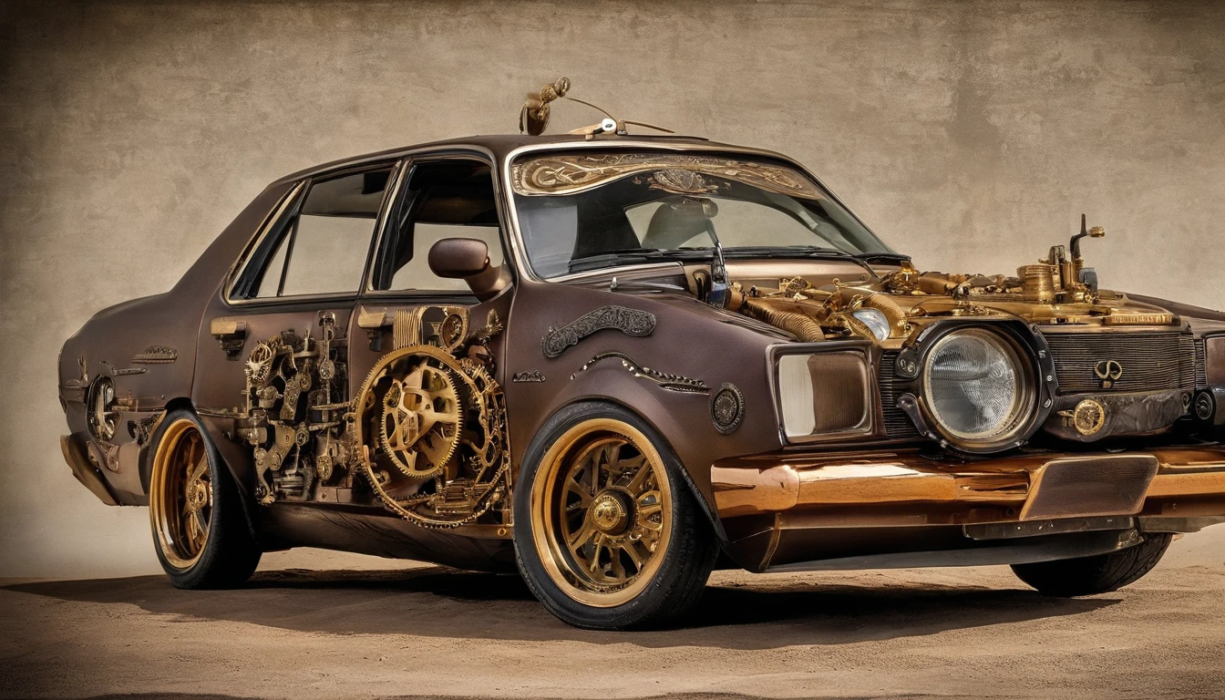 A modified proton saga car to a war machine,