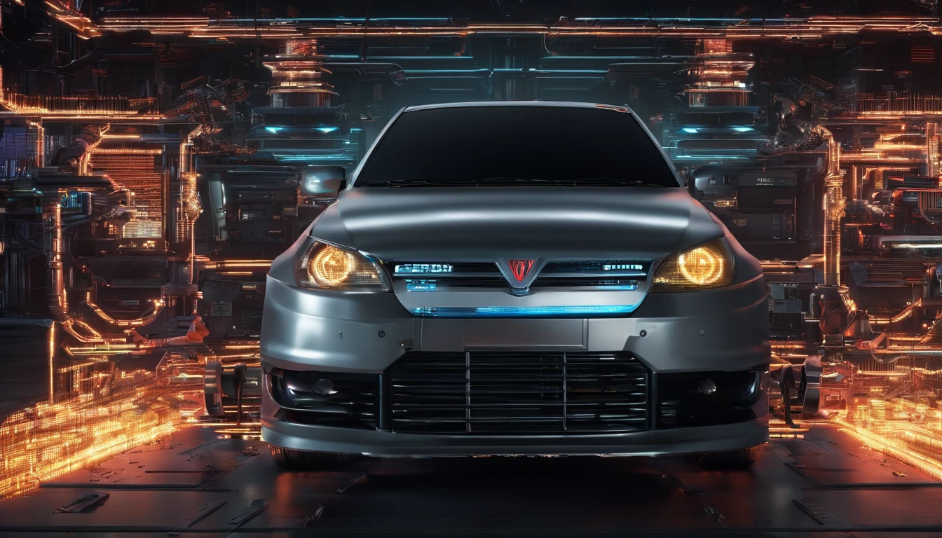 A modified proton saga car to a war machine,