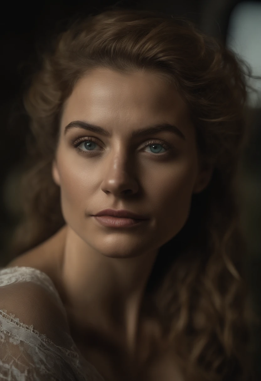 deep shadow, sinister, award winning photo, best quality, masterpiece, upper body, woman, freckled face, windblown blonde hair, emerald eyes, modern strapless dress by Jeremy Lipking, by Antonio J. Manzanedo, by lee jeffries nikon d850 film stock photograph 4 kodak portra 400 camera f1.6 lens rich colors hyper realistic lifelike texture dramatic lighting unreal engine trending on artstation cinestill 800, fisheye lens, Style-Kilt, windy beach, scottish loch, naked, sexy, ass, show ass