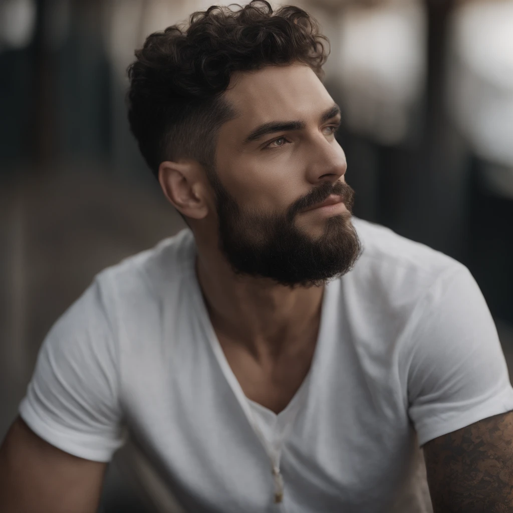 tall, male, curly hair, ocean eyes, black hair, white, handsome, good fashion sense, has drip