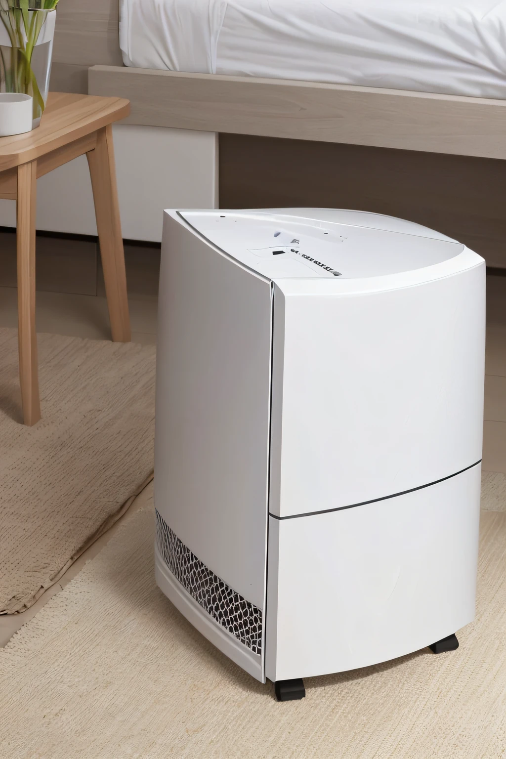 a white fan,material:white plastic,rotating blades,quiet operation,standing,floor fan,modern design,compact size,portable,fresh air,circulation,cooling effect,refreshing breeze,adjustable speed,easy to use and clean, energy-efficient, low power consumption, versatility, suitable for living room, bedroom, office, dormitory, study room, summer essential, high-quality construction, durable, reliable performance, perfect for hot weather, enhances comfort and relaxation