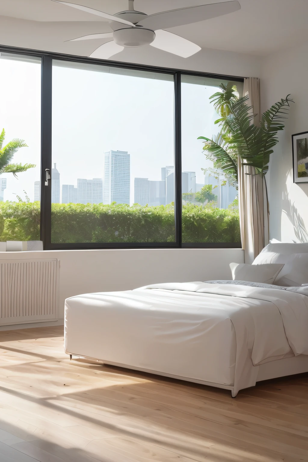 a white fan,material:white plastic,rotating blades,quiet operation,standing,floor fan,modern design,compact size,portable,fresh air,circulation,cooling effect,refreshing breeze,adjustable speed,easy to use and clean, energy-efficient, low power consumption, versatility, suitable for living room, bedroom, office, dormitory, study room, summer essential, high-quality construction, durable, reliable performance, perfect for hot weather, enhances comfort and relaxation