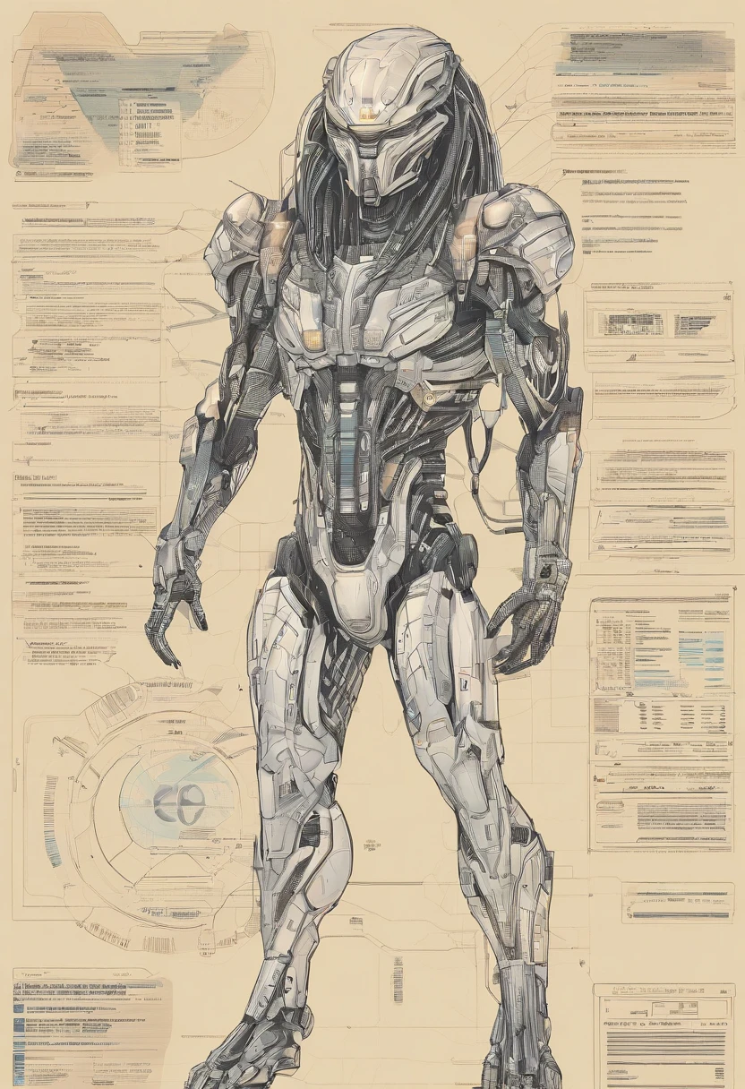 Predator，Whole body diagram，Authentic background