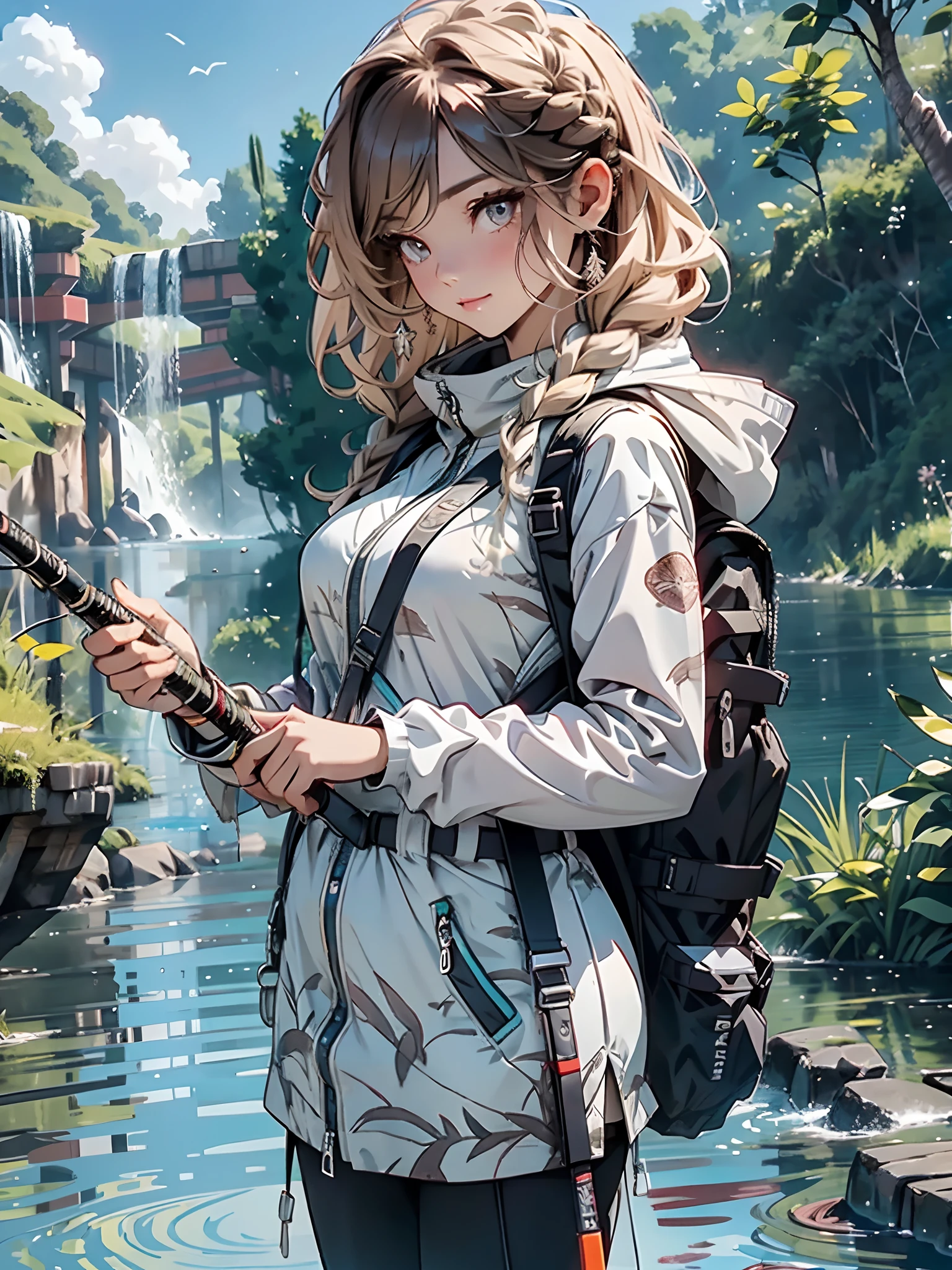 （（best qualtiy））， （（tmasterpiece））， （A detailed：1.4），Enhanced dynamic perspective，jungles，nighttime scene，starrysky，（darkly：1.4），（（The old adventurer stands in front of a super giant butterfly，Butterflies sparkle in the moonlight，A starry stream flowed before him）），Crocodiles float on the water，（Adventurer backpack），（weeds），florals，（（（adventurer clothing））），super-fine，Works of masters，high qulity，8K分辨率，depth of fields，电影灯光，Epic shooting，high qulity，super-fine，Detailed pubic hair，Accurate，Cinematic lighting，