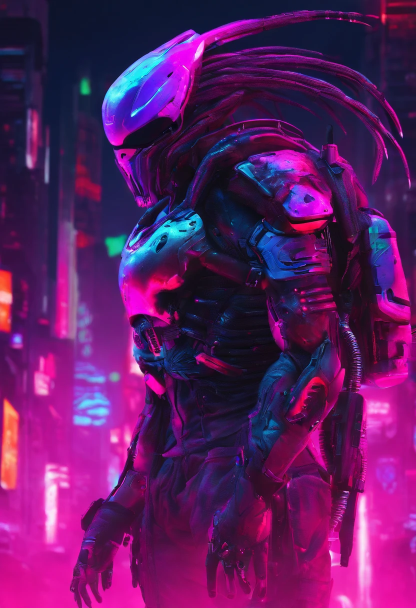 Predator,full bodyesbian,Authentic background