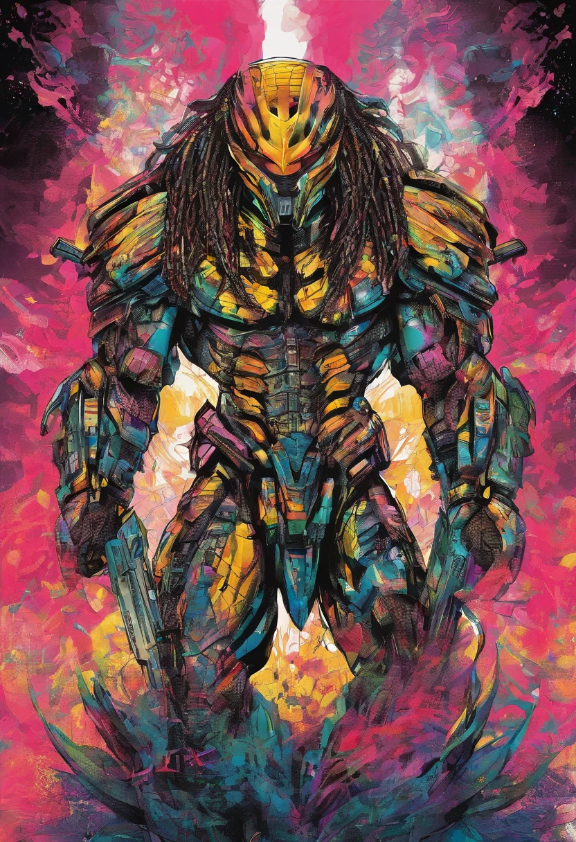 Predator,full bodyesbian,Authentic background