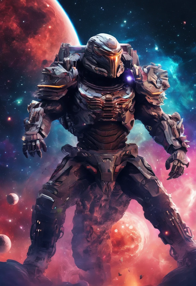 Predator,full bodyesbian,Authentic background